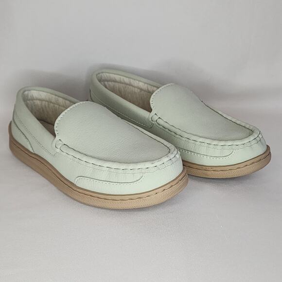 My Slippers Moccasins Mint Color Size 7 Leather - Picture 1 of 7